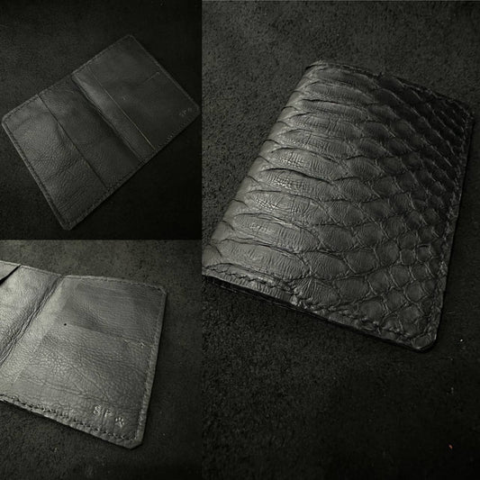 Passport Cover Made of Python Leather